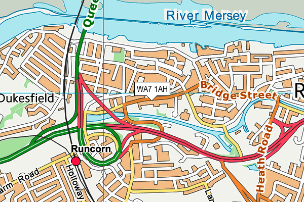 WA7 1AH map - OS VectorMap District (Ordnance Survey) WA7 1AH map - OS VectorMap District (Ordnance Survey)