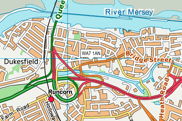 WA7 1AN map - OS VectorMap District (Ordnance Survey) WA7 1AN map - OS VectorMap District (Ordnance Survey)