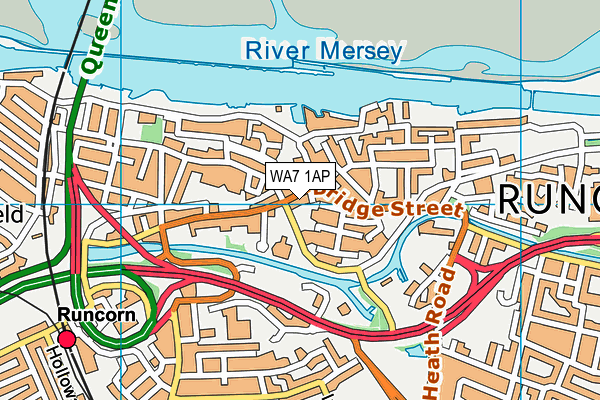 WA7 1AP map - OS VectorMap District (Ordnance Survey) WA7 1AP map - OS VectorMap District (Ordnance Survey)