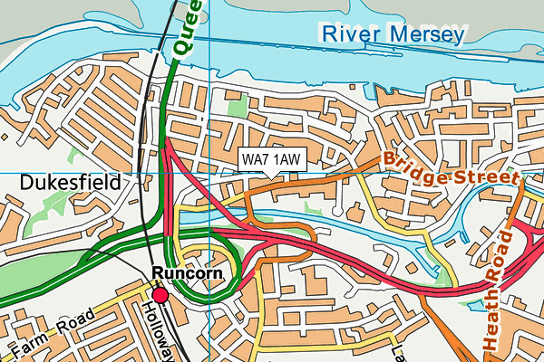 WA7 1AW map - OS VectorMap District (Ordnance Survey) WA7 1AW map - OS VectorMap District (Ordnance Survey)