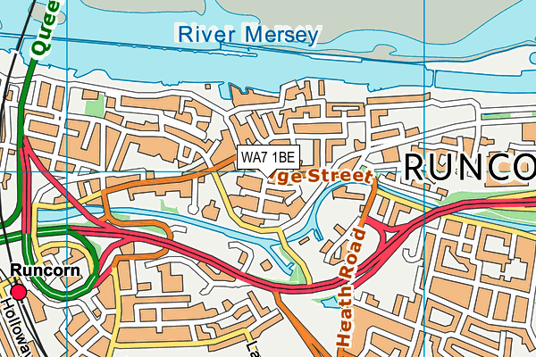 WA7 1BE map - OS VectorMap District (Ordnance Survey) WA7 1BE map - OS VectorMap District (Ordnance Survey)