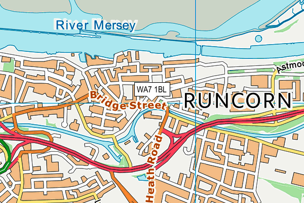 WA7 1BL map - OS VectorMap District (Ordnance Survey) WA7 1BL map - OS VectorMap District (Ordnance Survey)