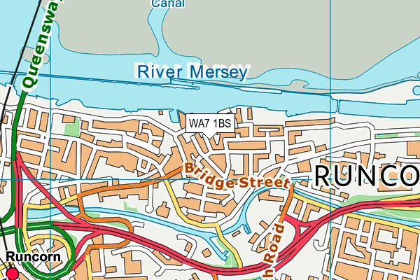 WA7 1BS map - OS VectorMap District (Ordnance Survey) WA7 1BS map - OS VectorMap District (Ordnance Survey)