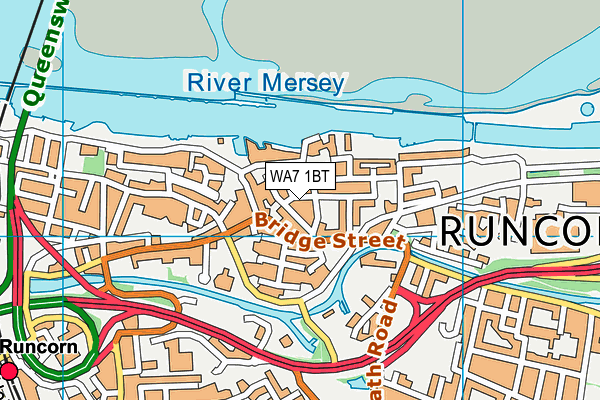 WA7 1BT map - OS VectorMap District (Ordnance Survey) WA7 1BT map - OS VectorMap District (Ordnance Survey)