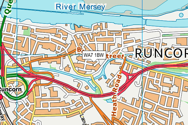 WA7 1BW map - OS VectorMap District (Ordnance Survey) WA7 1BW map - OS VectorMap District (Ordnance Survey)