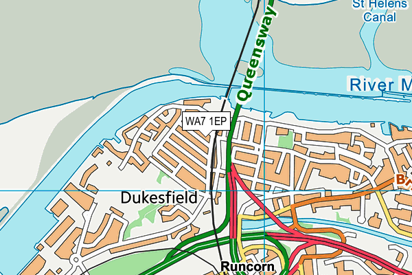 WA7 1EP map - OS VectorMap District (Ordnance Survey) WA7 1EP map - OS VectorMap District (Ordnance Survey)