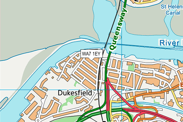 WA7 1EY map - OS VectorMap District (Ordnance Survey) WA7 1EY map - OS VectorMap District (Ordnance Survey)