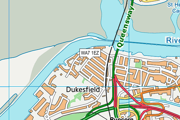WA7 1EZ map - OS VectorMap District (Ordnance Survey) WA7 1EZ map - OS VectorMap District (Ordnance Survey)