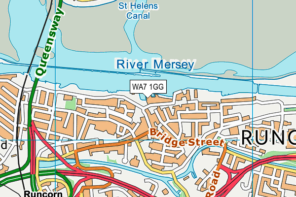 WA7 1GG map - OS VectorMap District (Ordnance Survey) WA7 1GG map - OS VectorMap District (Ordnance Survey)