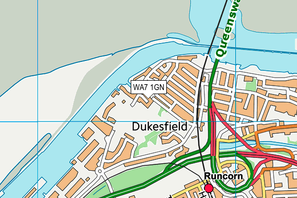 WA7 1GN map - OS VectorMap District (Ordnance Survey) WA7 1GN map - OS VectorMap District (Ordnance Survey)