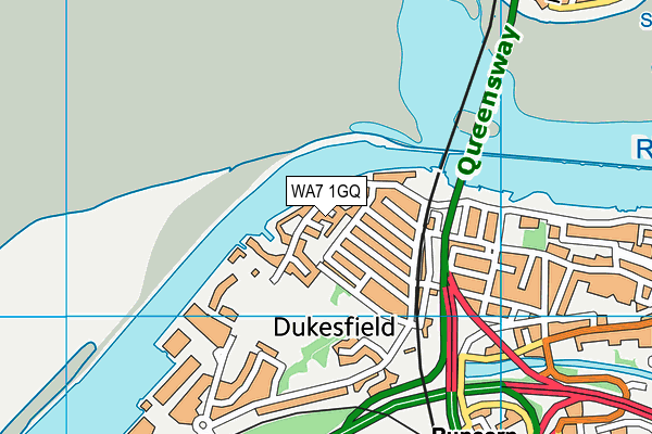 WA7 1GQ map - OS VectorMap District (Ordnance Survey) WA7 1GQ map - OS VectorMap District (Ordnance Survey)