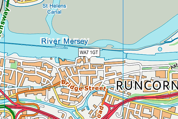 WA7 1GT map - OS VectorMap District (Ordnance Survey) WA7 1GT map - OS VectorMap District (Ordnance Survey)