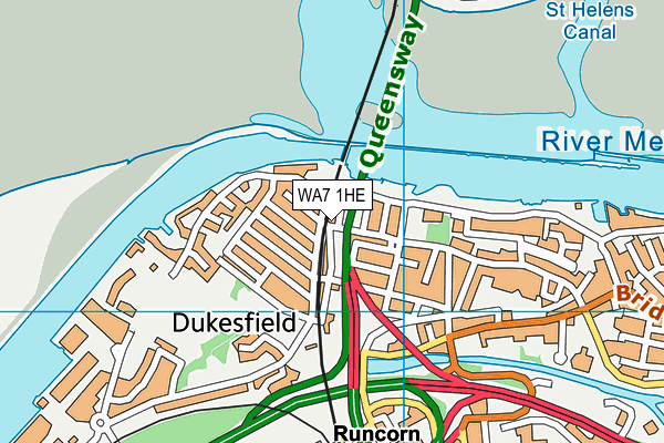 WA7 1HE map - OS VectorMap District (Ordnance Survey) WA7 1HE map - OS VectorMap District (Ordnance Survey)