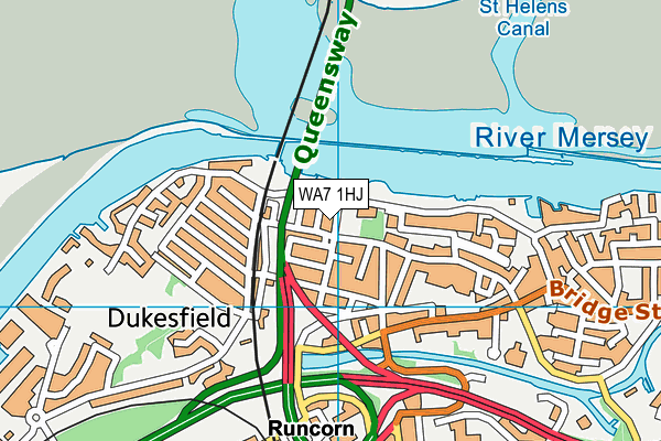 WA7 1HJ map - OS VectorMap District (Ordnance Survey) WA7 1HJ map - OS VectorMap District (Ordnance Survey)