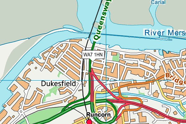 WA7 1HN map - OS VectorMap District (Ordnance Survey) WA7 1HN map - OS VectorMap District (Ordnance Survey)