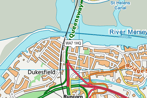 WA7 1HQ map - OS VectorMap District (Ordnance Survey) WA7 1HQ map - OS VectorMap District (Ordnance Survey)