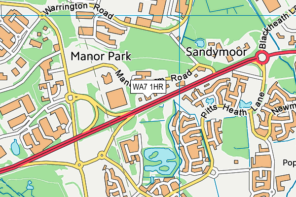 WA7 1HR map - OS VectorMap District (Ordnance Survey) WA7 1HR map - OS VectorMap District (Ordnance Survey)
