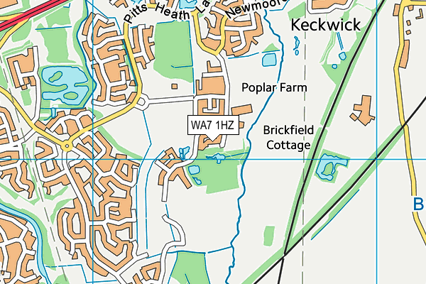 WA7 1HZ map - OS VectorMap District (Ordnance Survey) WA7 1HZ map - OS VectorMap District (Ordnance Survey)