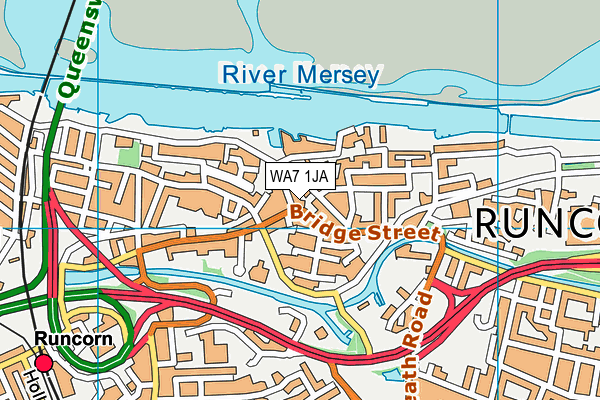 WA7 1JA map - OS VectorMap District (Ordnance Survey) WA7 1JA map - OS VectorMap District (Ordnance Survey)