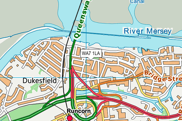 WA7 1LA map - OS VectorMap District (Ordnance Survey) WA7 1LA map - OS VectorMap District (Ordnance Survey)
