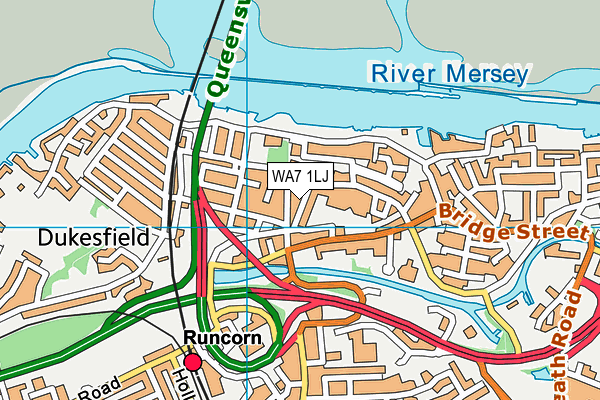 WA7 1LJ map - OS VectorMap District (Ordnance Survey) WA7 1LJ map - OS VectorMap District (Ordnance Survey)