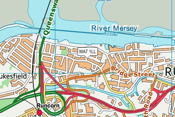 WA7 1LL map - OS VectorMap District (Ordnance Survey) WA7 1LL map - OS VectorMap District (Ordnance Survey)
