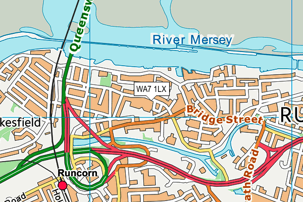 WA7 1LX map - OS VectorMap District (Ordnance Survey) WA7 1LX map - OS VectorMap District (Ordnance Survey)