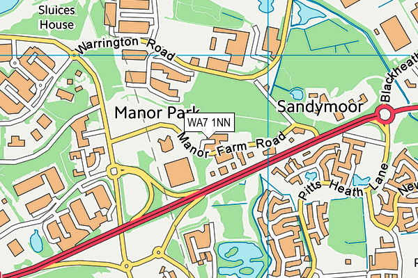 WA7 1NN map - OS VectorMap District (Ordnance Survey) WA7 1NN map - OS VectorMap District (Ordnance Survey)
