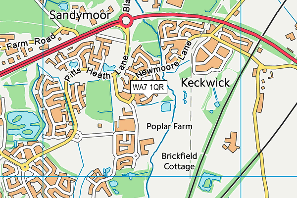 WA7 1QR map - OS VectorMap District (Ordnance Survey) WA7 1QR map - OS VectorMap District (Ordnance Survey)