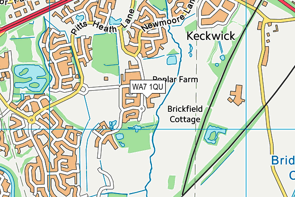 WA7 1QU map - OS VectorMap District (Ordnance Survey) WA7 1QU map - OS VectorMap District (Ordnance Survey)