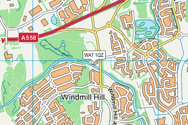 WA7 1QZ map - OS VectorMap District (Ordnance Survey) WA7 1QZ map - OS VectorMap District (Ordnance Survey)