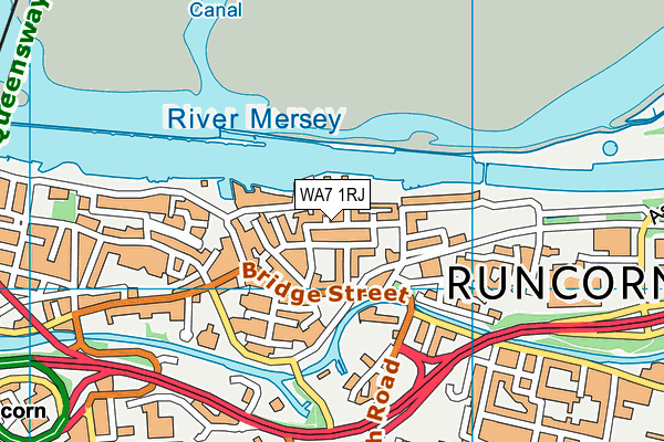WA7 1RJ map - OS VectorMap District (Ordnance Survey) WA7 1RJ map - OS VectorMap District (Ordnance Survey)