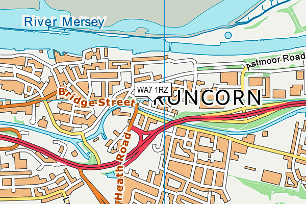 WA7 1RZ map - OS VectorMap District (Ordnance Survey) WA7 1RZ map - OS VectorMap District (Ordnance Survey)