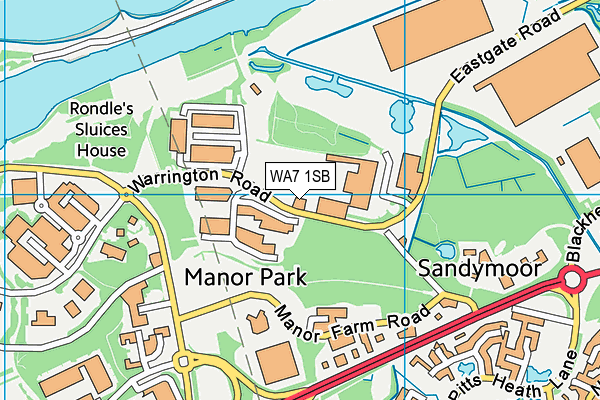 WA7 1SB map - OS VectorMap District (Ordnance Survey) WA7 1SB map - OS VectorMap District (Ordnance Survey)