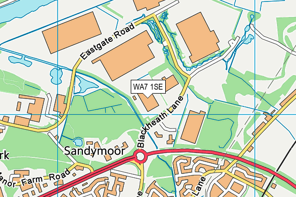 WA7 1SE map - OS VectorMap District (Ordnance Survey) WA7 1SE map - OS VectorMap District (Ordnance Survey)