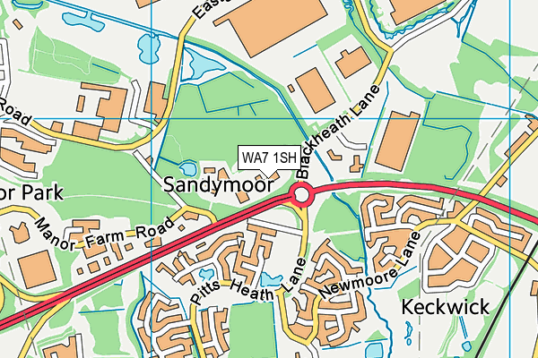 WA7 1SH map - OS VectorMap District (Ordnance Survey) WA7 1SH map - OS VectorMap District (Ordnance Survey)