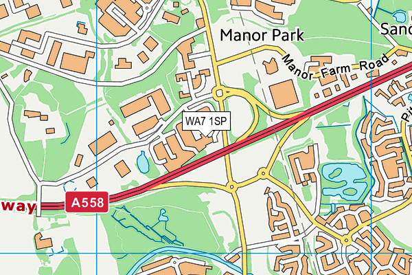 WA7 1SP map - OS VectorMap District (Ordnance Survey) WA7 1SP map - OS VectorMap District (Ordnance Survey)
