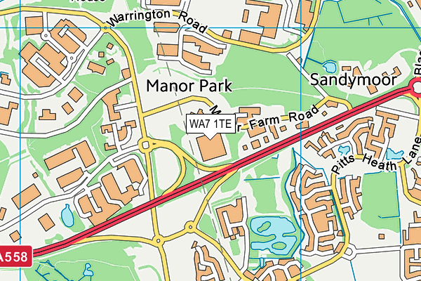 WA7 1TE map - OS VectorMap District (Ordnance Survey) WA7 1TE map - OS VectorMap District (Ordnance Survey)