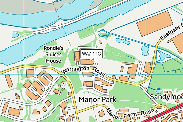 WA7 1TG map - OS VectorMap District (Ordnance Survey) WA7 1TG map - OS VectorMap District (Ordnance Survey)