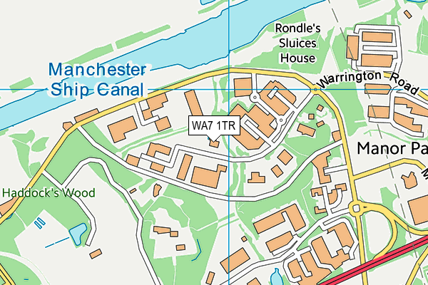 WA7 1TR map - OS VectorMap District (Ordnance Survey) WA7 1TR map - OS VectorMap District (Ordnance Survey)
