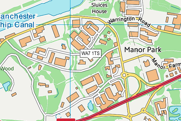WA7 1TS map - OS VectorMap District (Ordnance Survey) WA7 1TS map - OS VectorMap District (Ordnance Survey)