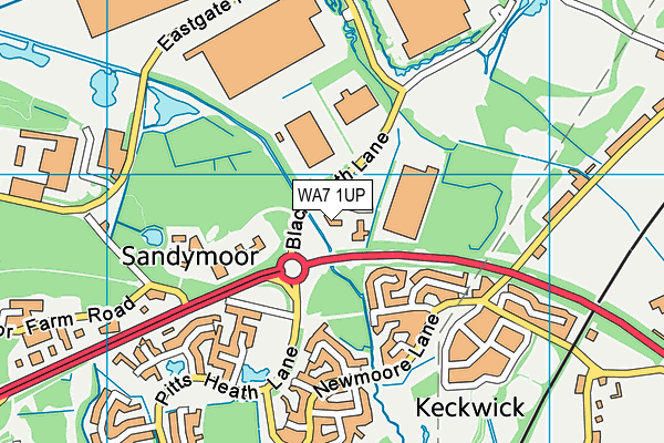 WA7 1UP map - OS VectorMap District (Ordnance Survey) WA7 1UP map - OS VectorMap District (Ordnance Survey)