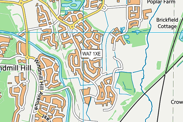 WA7 1XE map - OS VectorMap District (Ordnance Survey) WA7 1XE map - OS VectorMap District (Ordnance Survey)
