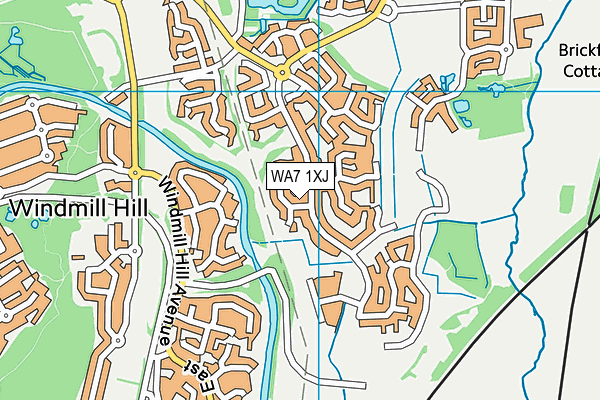 WA7 1XJ map - OS VectorMap District (Ordnance Survey) WA7 1XJ map - OS VectorMap District (Ordnance Survey)