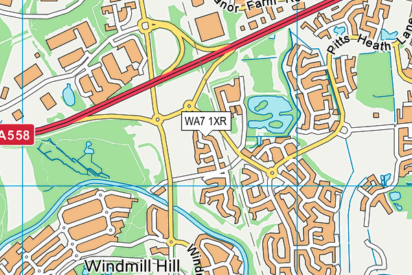 WA7 1XR map - OS VectorMap District (Ordnance Survey) WA7 1XR map - OS VectorMap District (Ordnance Survey)