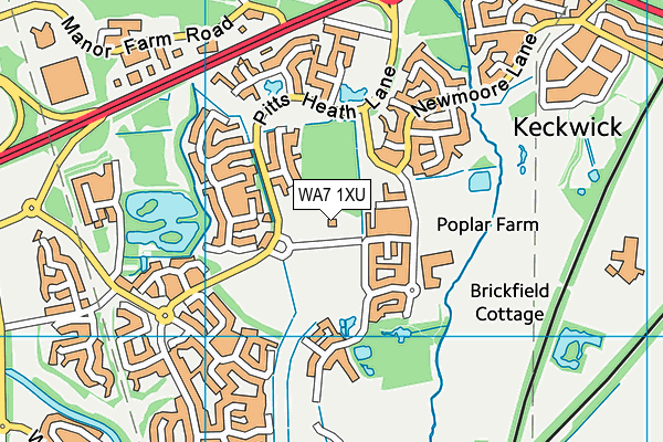 WA7 1XU map - OS VectorMap District (Ordnance Survey) WA7 1XU map - OS VectorMap District (Ordnance Survey)