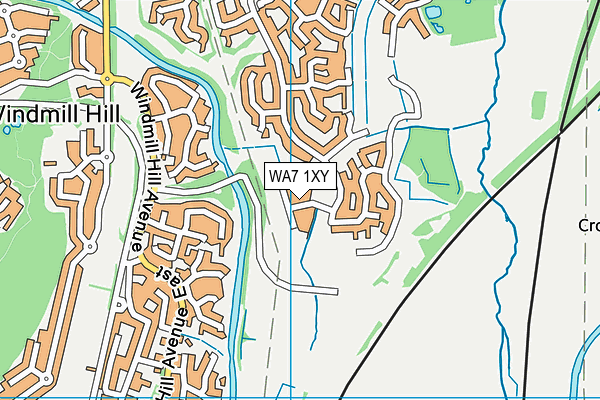 WA7 1XY map - OS VectorMap District (Ordnance Survey) WA7 1XY map - OS VectorMap District (Ordnance Survey)