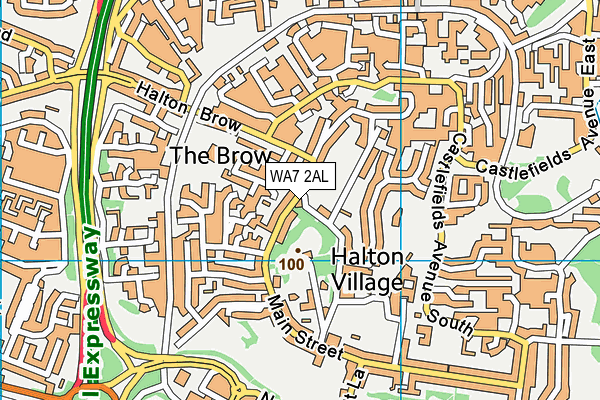 WA7 2AL map - OS VectorMap District (Ordnance Survey) WA7 2AL map - OS VectorMap District (Ordnance Survey)