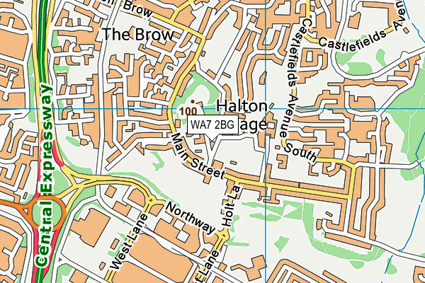 WA7 2BG map - OS VectorMap District (Ordnance Survey) WA7 2BG map - OS VectorMap District (Ordnance Survey)