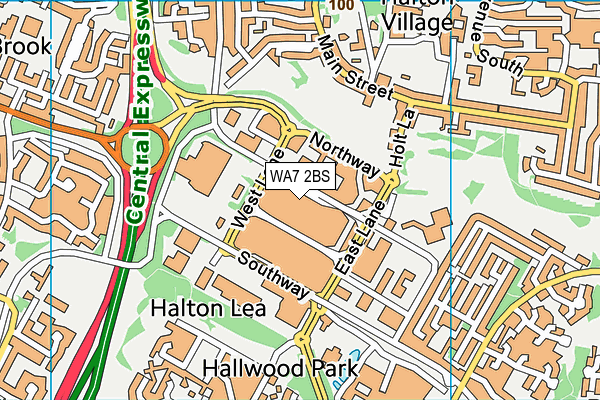 WA7 2BS map - OS VectorMap District (Ordnance Survey) WA7 2BS map - OS VectorMap District (Ordnance Survey)